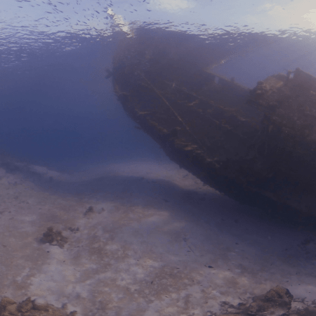 Sunken Ship: Caribbean Seabed