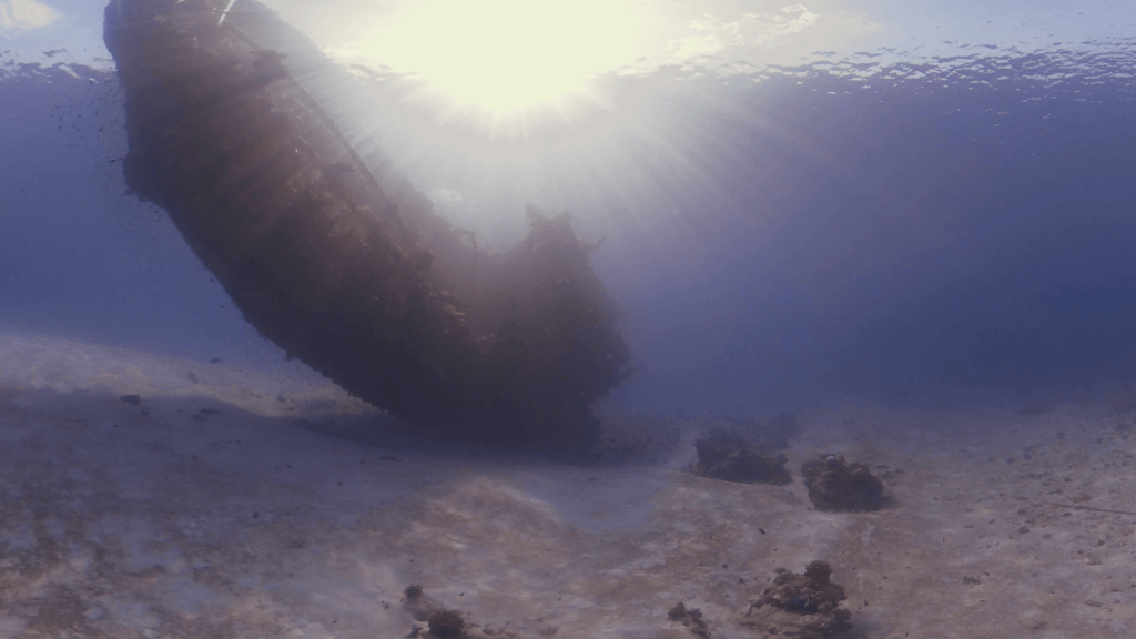 Sunlit Shipwreck: Caribbean Sea